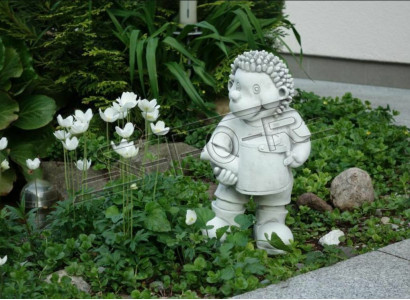 Garden Decoration Hedgehog Patio Stone Figures Decorative Statue Sculpture